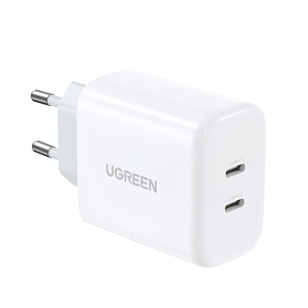UGREEN Wall Charger 40W 2*Type-C 20W+20W CD243, White - Image 2