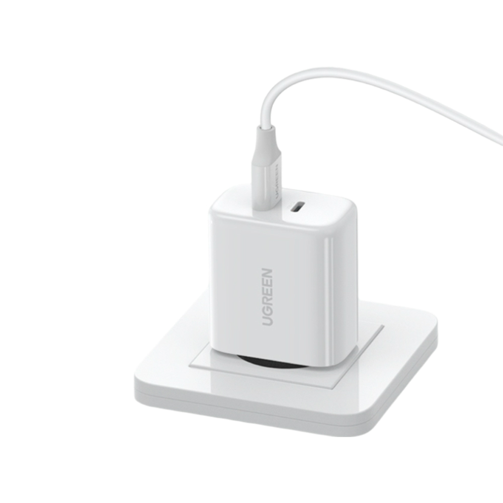 UGREEN Wall Charger 40W 2*Type-C 20W+20W CD243, White - Image 3