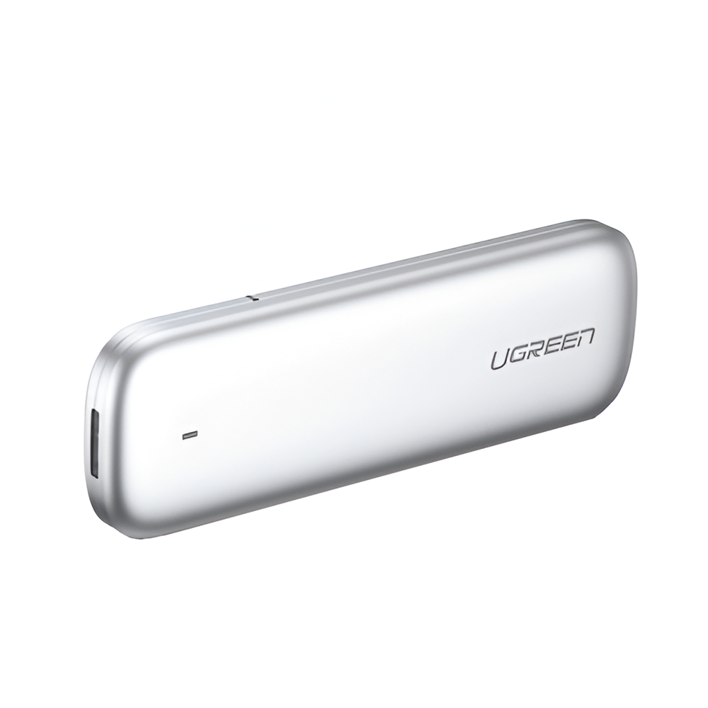 UGREEN Enclosure Type-C 3.1 Gen2 to M.2 B-Key/M+B Key SATA 3.0 6Gbps NGFF 0.5M Cable CM400, Silver - Image 2