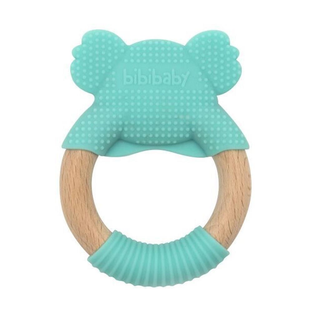 Bibipals Teething Ring Koala, Mint and Charcoal - Image 2