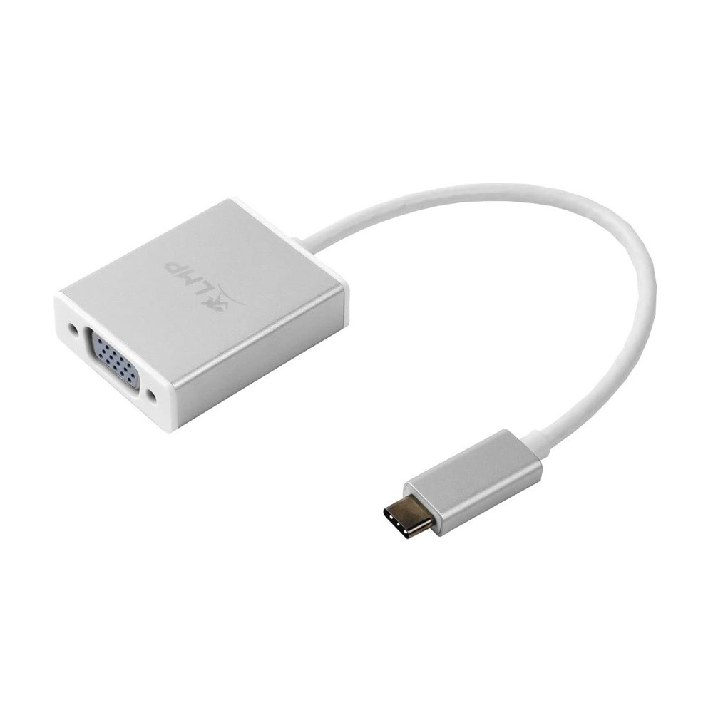 LMP USB-C to VGA Adapter USB-C 3.1 to VGA, Aluminium housing, White - Image 2