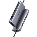 UGREEN HUB 11in1 Type-C 3.0 to 2*USB 3.1 + USB 3.0 + Type-C 3.1 + 2*HDMI + SD/TF + 3.5mm Audio PD 100W CM179, Space Gray
