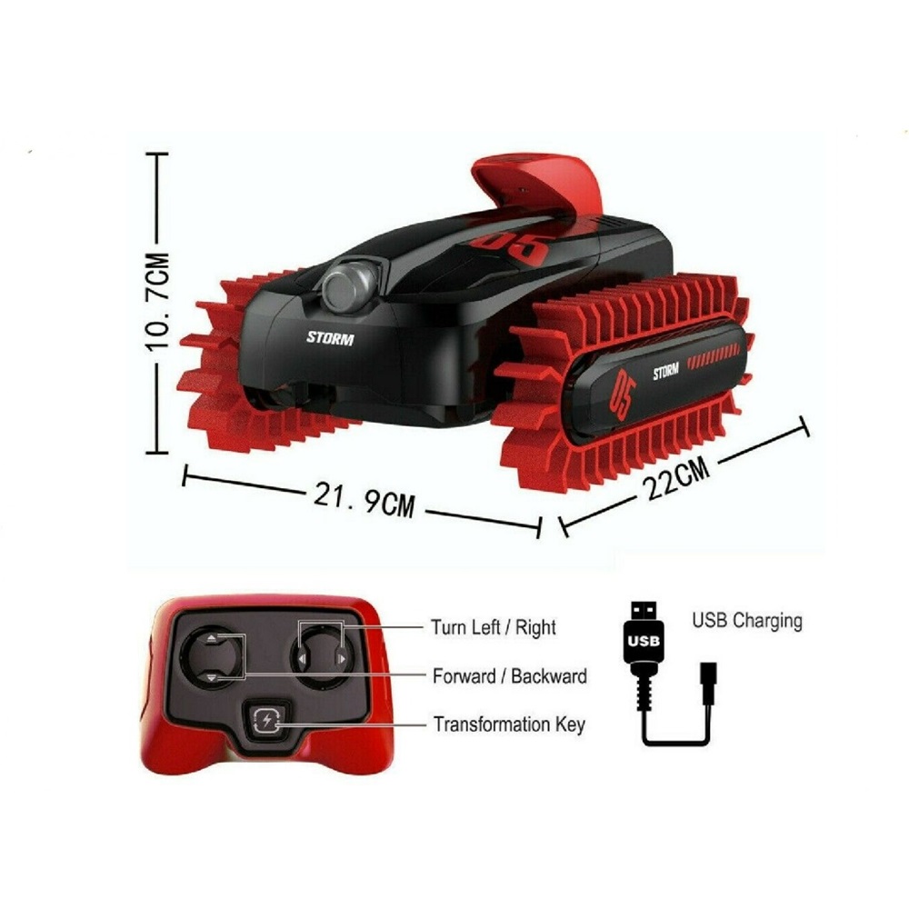 Crazon RC Deformation Amphibious Car (Mix 2 Color equally) 2.4G - Image 3