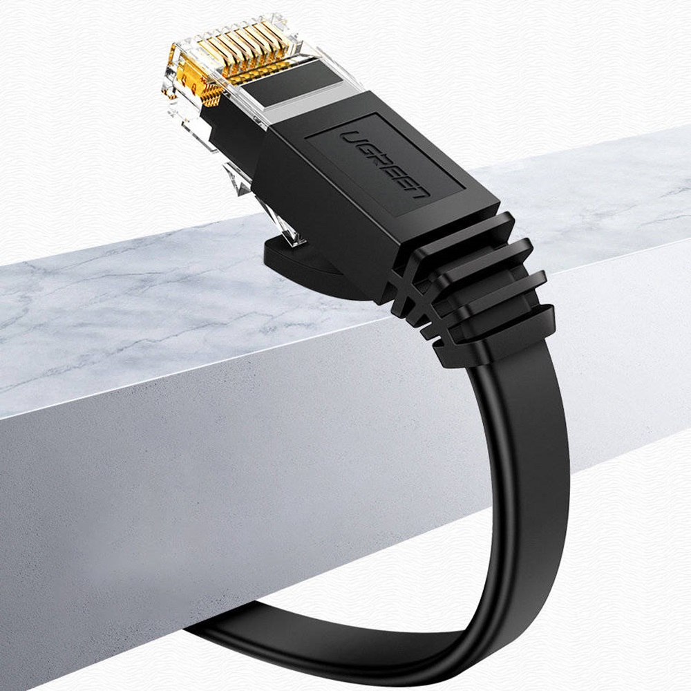 UGREEN Ethernet Cable Cat 6 8-Core U/UTP 26AWG Copper Clad Aluminum 3M, Black - Image 2
