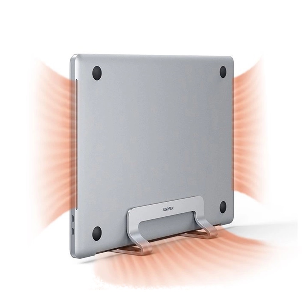 UGREEN Vertical Laptop Stand Aluminum Alloy LP258, Silver - Image 3