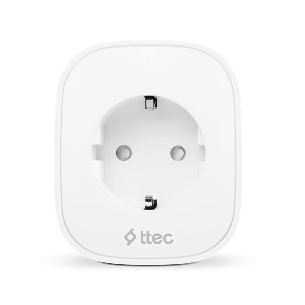 ttec Smart Plug Prizi 16A WiFi with Current Protection, White - Image 2