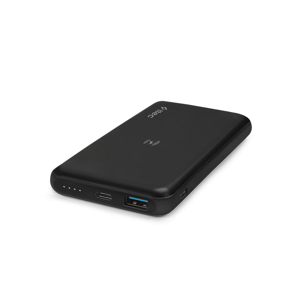 ttec Powerbank 10.000mAh Slim Pro W Wireless, Black - Image 2