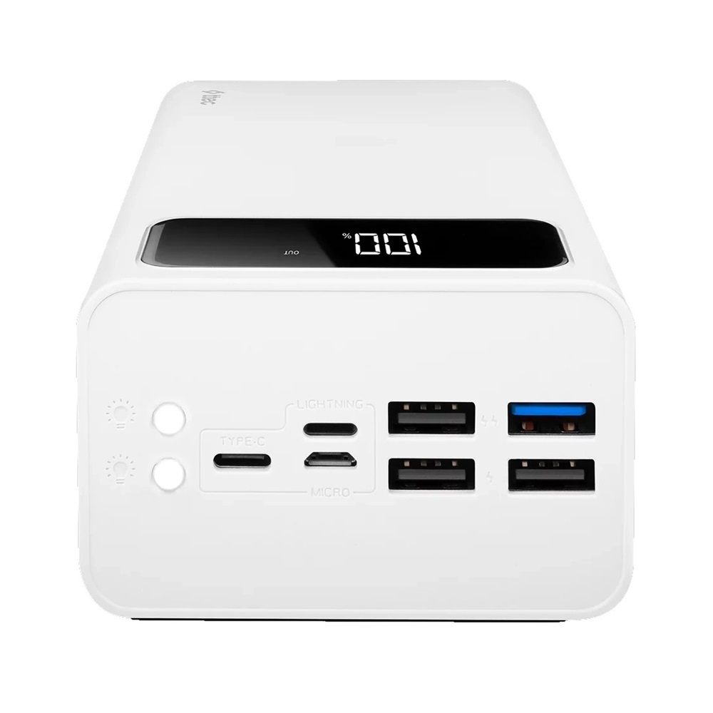 ttec Powerbank 50.000 mAh ReCharger Mega PD 20W, White - Image 2