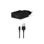 ttec Wall Charger with Cable USB to Lightning 2.4A (1.2m) Smart Travel, Black