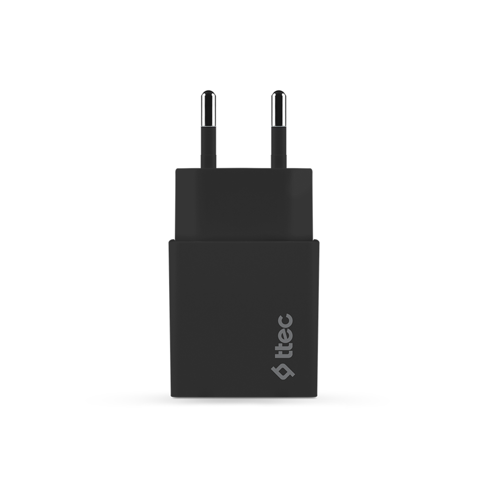 ttec Wall Charger with Cable USB to Lightning 2.4A (1.2m) Smart Travel, Black - Image 2
