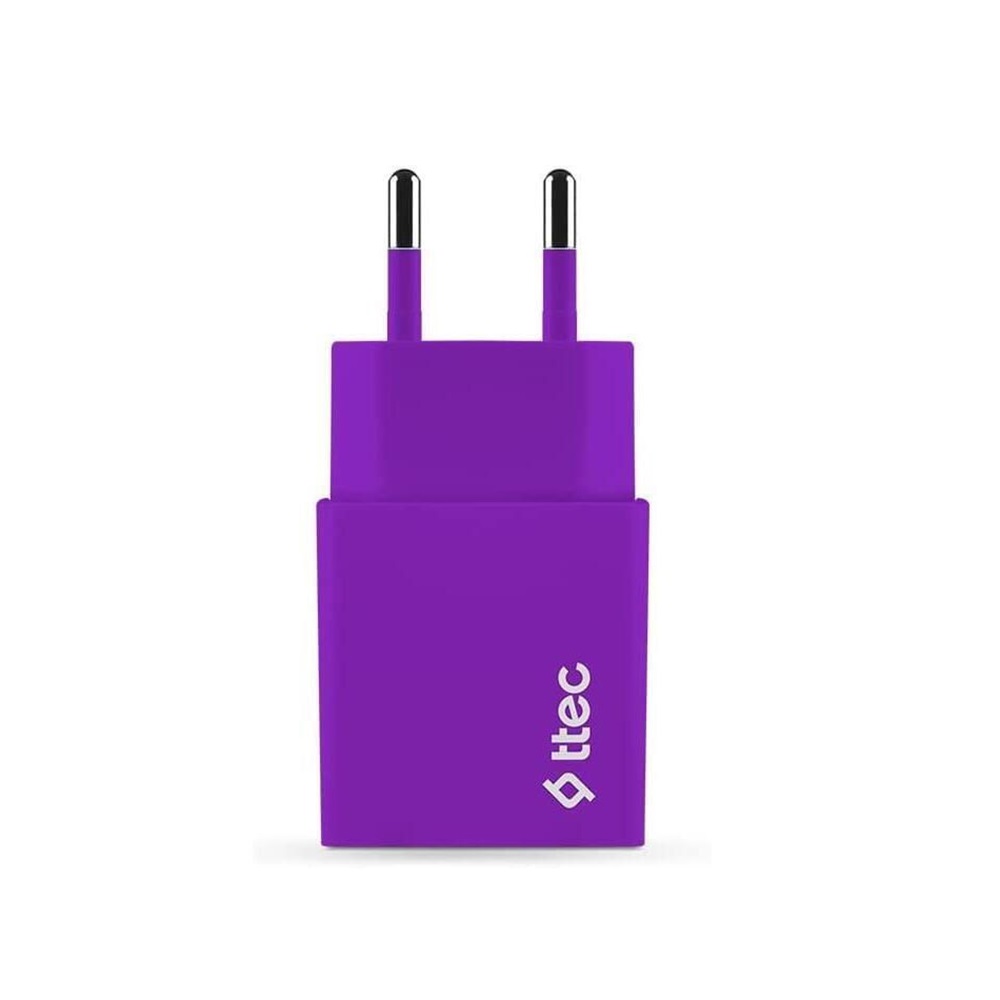 ttec Wall Charger with Cable USB to Micro USB 2.1A (1.2m) Smart Travel, Purple - Image 2