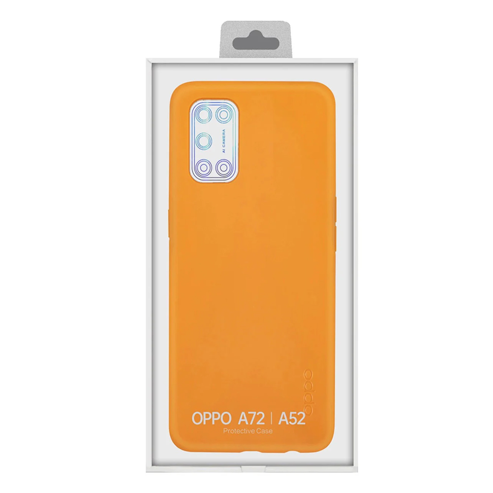 Oppo Case Liquid Silicone PC047 A72/A52 Cream Orange - Image 3