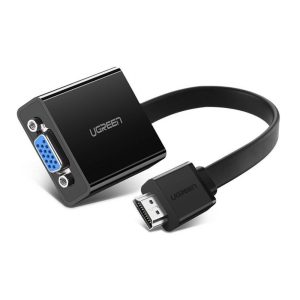 UGREEN Adapter HDMI to VGA + 3.5mm Audio Converter 0.25M MM103, Black