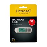 Intenso® USB Drive 2.0 Rainbow Line 32 GB, Transparent