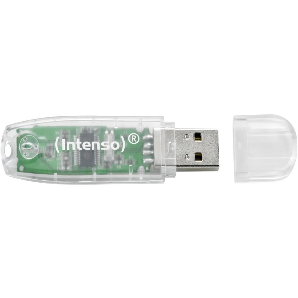 Intenso® USB Drive 2.0 Rainbow Line 32 GB, Transparent - Image 2