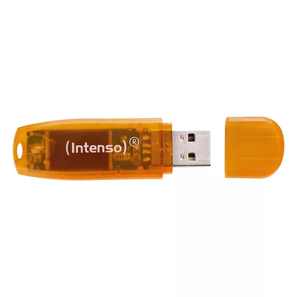 Intenso® USB Drive 2.0 Rainbow Line 64 GB, Orange