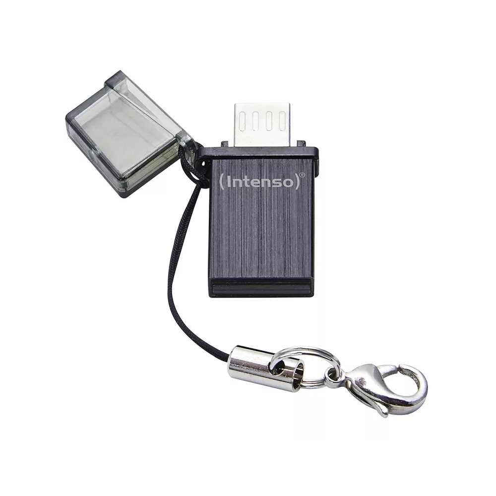 Intenso® USB Drive 2.0 (USB-A & microUSB) Mini Mobile Line 32 GB, Anthracite - Image 2