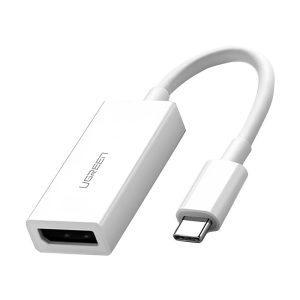 UGREEN Adapter Type-C 3.0 to DisplayPort 4K*2K@60Hz 0.15M MM130, White