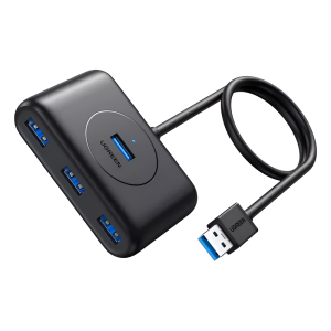 UGREEN HUB 4in1 USB 3.0 with Type-C adapter to 4*USB 3.0 1M CR113, Black