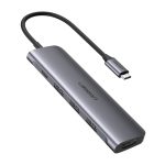 UGREEN USB Type C to HDMI + USB 3.0*3 + PD Power Converter, Black