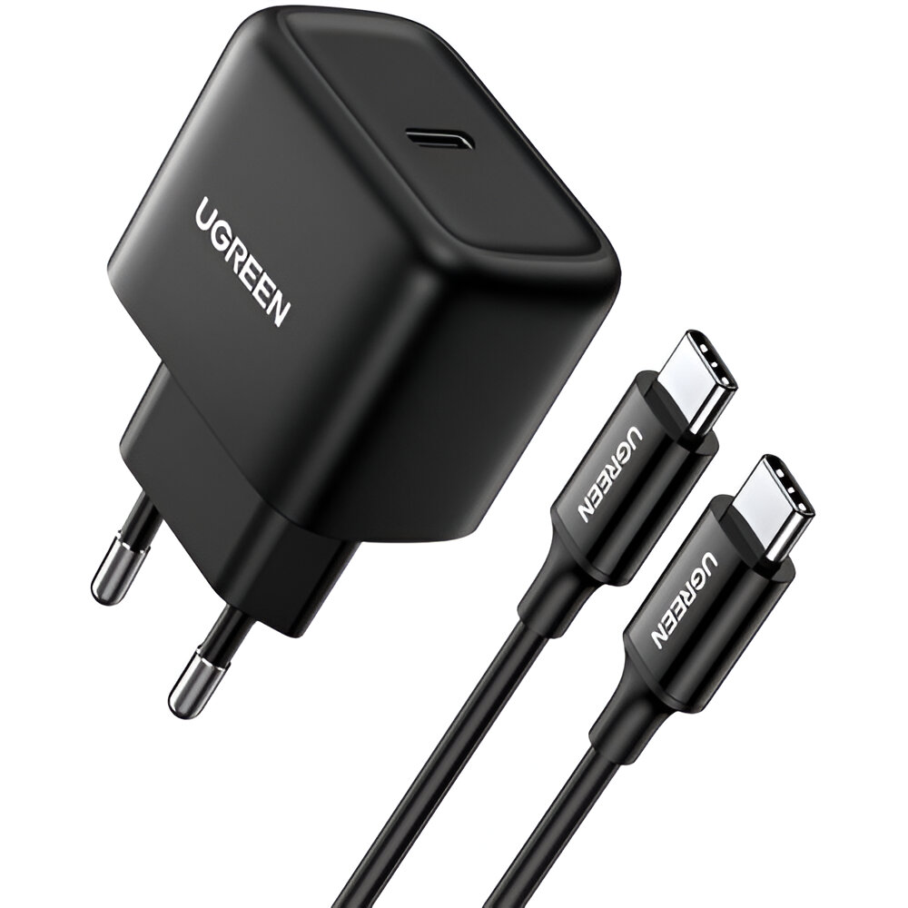 UGREEN Wall Charger 25W with Cable Type-C CD250, Black - Image 3