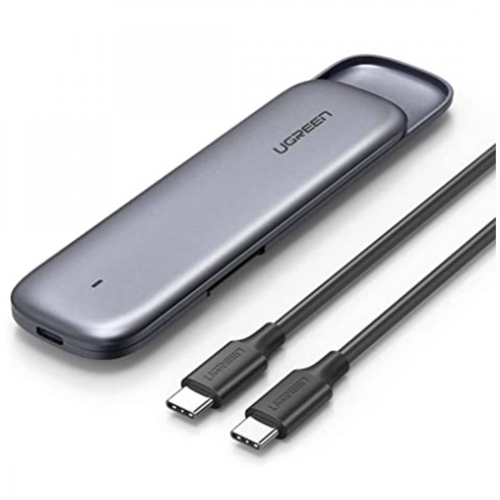 UGREEN Enclosure Type-C 3.1 Gen2 to M.2 B-Key/M+B Key SATA 3.0 6Gbps NGFF 0.5M Cable CM238, Black - Image 2