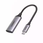 UGREEN Adapter Type-C 3.0 to HDMI V2.0 4K@60Hz Thunderbolt 3 Compatible CM297, Space Gray