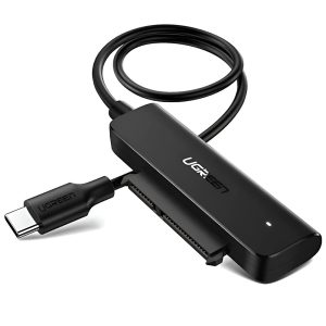 UGREEN Adapter Type-C 3.1 to 2.5" SATA III, Support UASP, S.M.A.R.T, TRIM, up to 5Gbps, 50cm CM321, Black