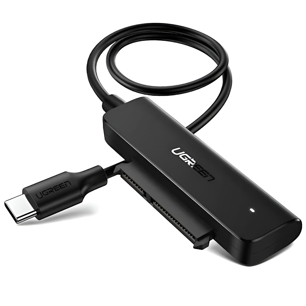 UGREEN Adapter Type-C 3.1 to 2.5" SATA III, Support UASP, S.M.A.R.T, TRIM, up to 5Gbps, 50cm CM321, Black