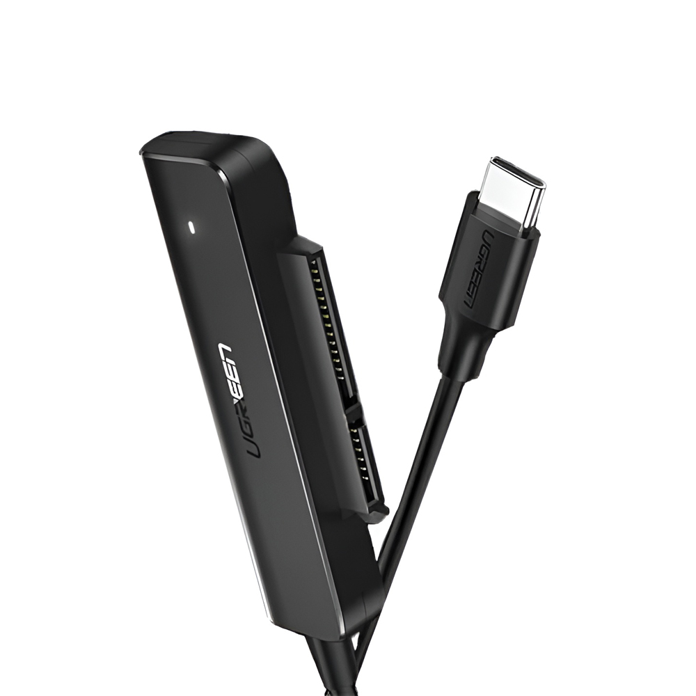 UGREEN Adapter Type-C 3.1 to 2.5" SATA III, Support UASP, S.M.A.R.T, TRIM, up to 5Gbps, 50cm CM321, Black - Image 2