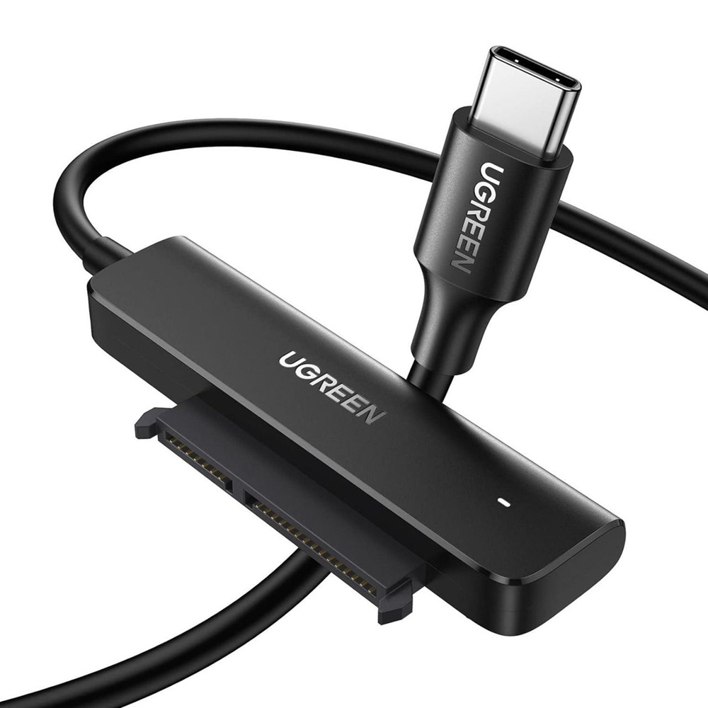 UGREEN Adapter Type-C 3.1 to 2.5" SATA III, Support UASP, S.M.A.R.T, TRIM, up to 5Gbps, 50cm CM321, Black - Image 3