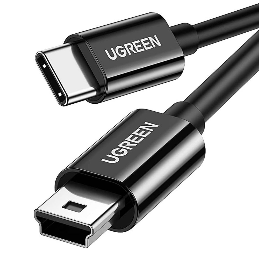 UGREEN Cable Type-C to Mini USB 2M Nickle Plated ABS US242, Black - Image 2