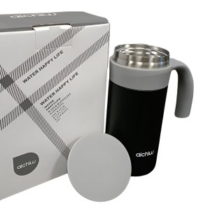 Aichiw Thermos Mug with infuse system AI-DS13 400 ML, Black