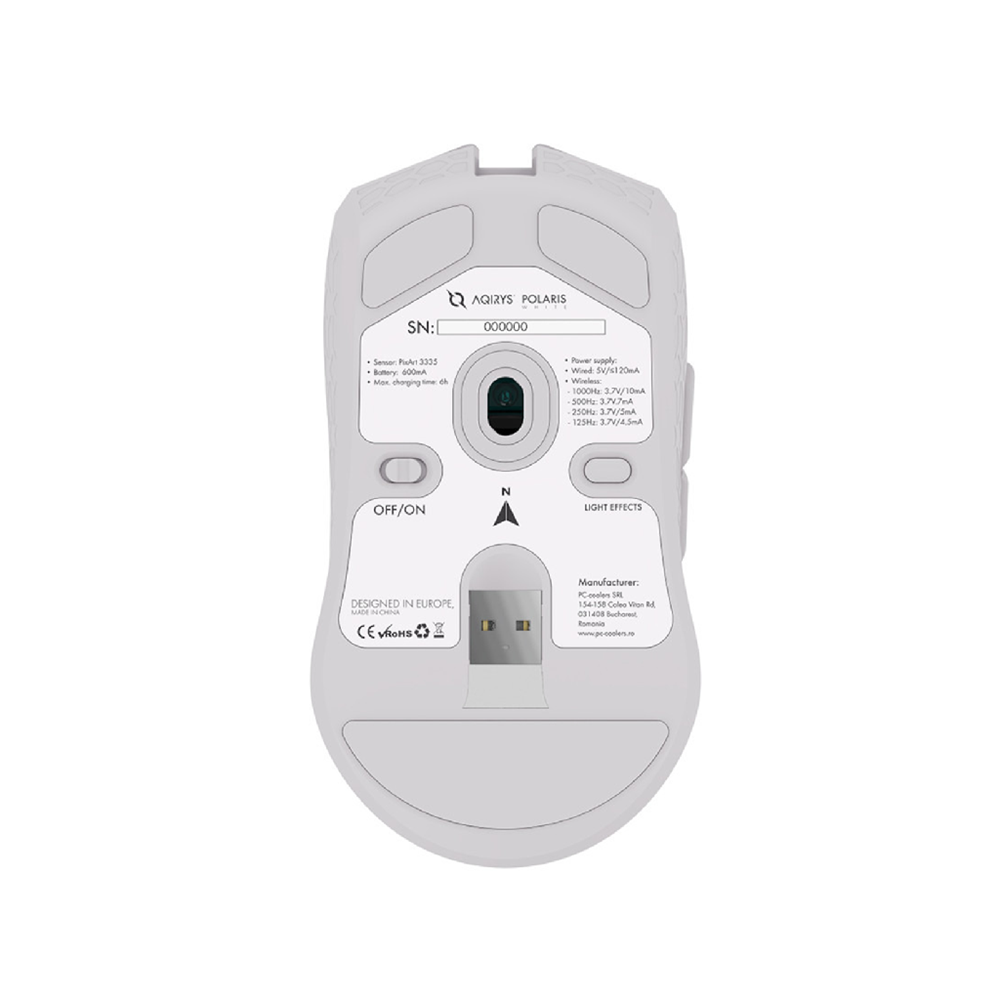 Aqirys Mouse POLARIS Wireless White - Image 3