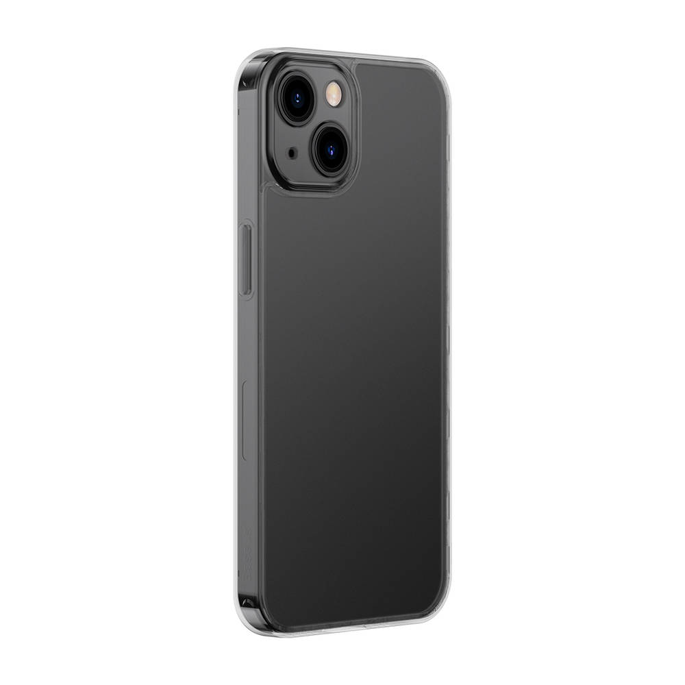 Baseus Frosted Glass Protective Case For iPhone 13, Black - Image 2