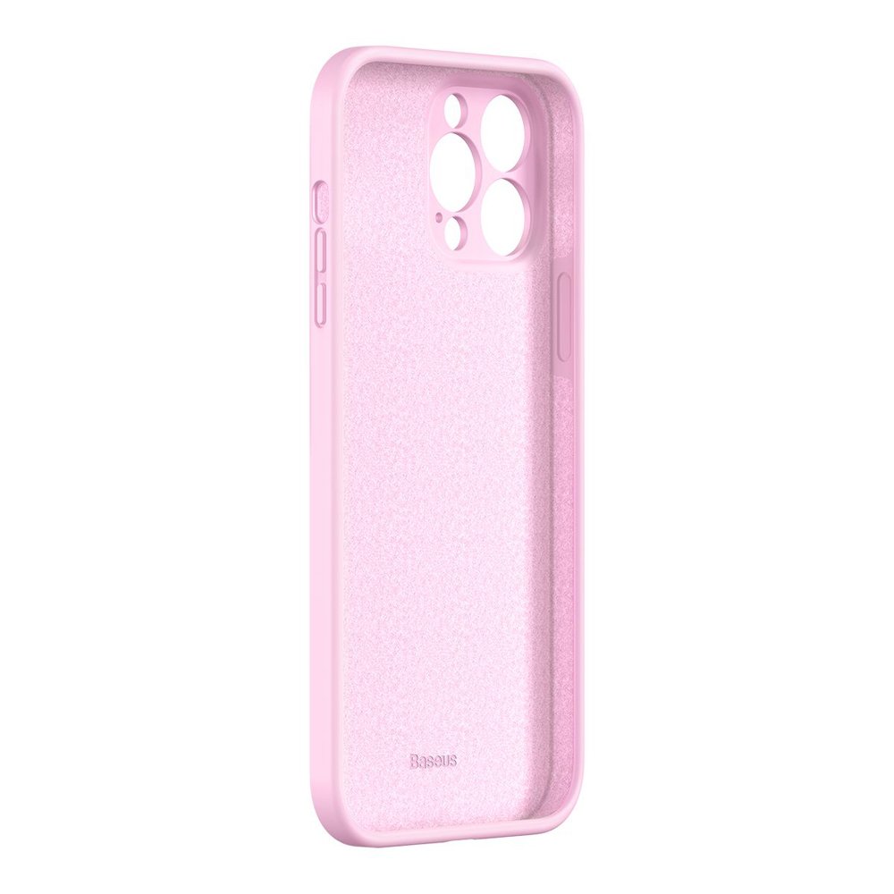 Baseus Case Liquid Silica Gel Protective iPhone 13 Pro Max, Pink - Image 2