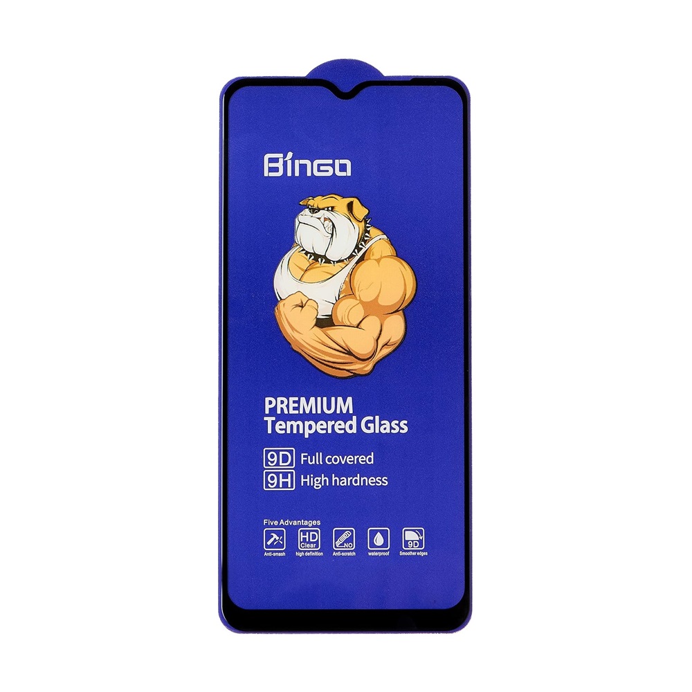 Bingo Diamond Glass HD+ Full Glue Samsung A02s/A02/A12/A03s/M12/A03/A03 Core/A04/A04S/A04e, Black