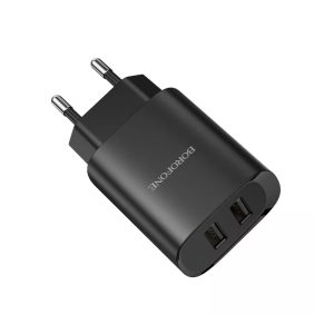 Borofone Wall Charger 2xUSB 2.1A BN2 (EU), Black