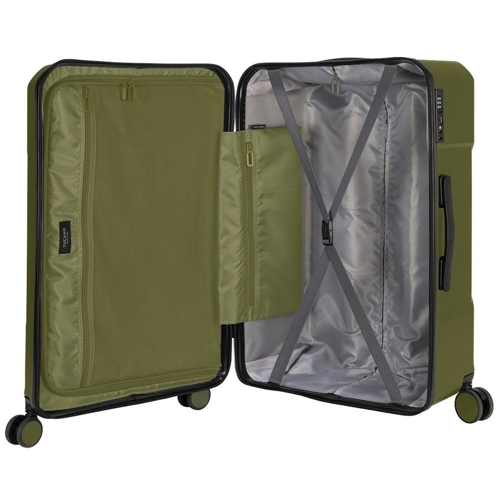 Tucano Travel Trolley Iron Rigid M (72L), Military Green - Image 3