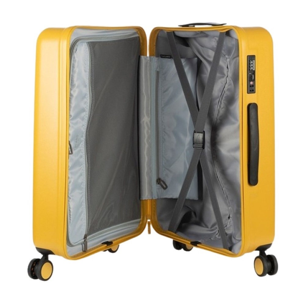Tucano Travel Trolley Ted Rigid M (62L), Yellow - Image 3