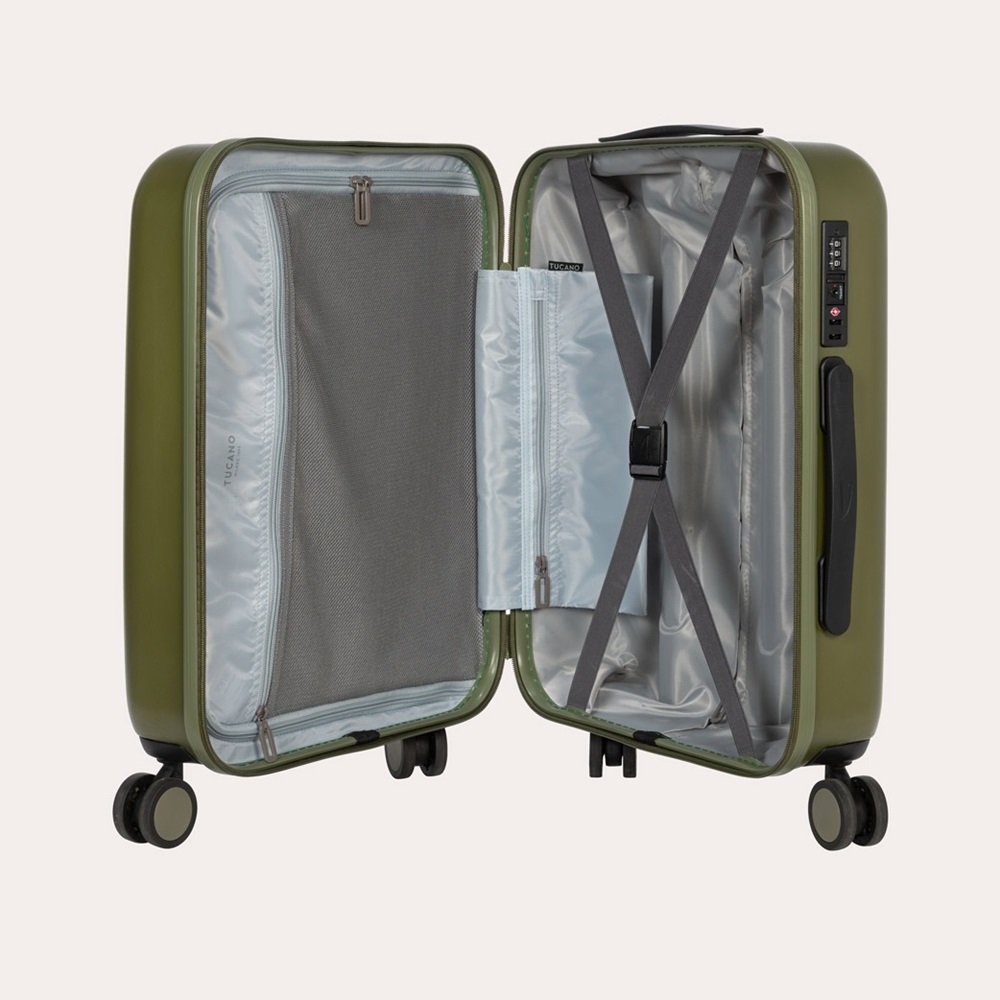 Tucano Travel Trolley Ted Rigid S (40L), Military Green - Image 2
