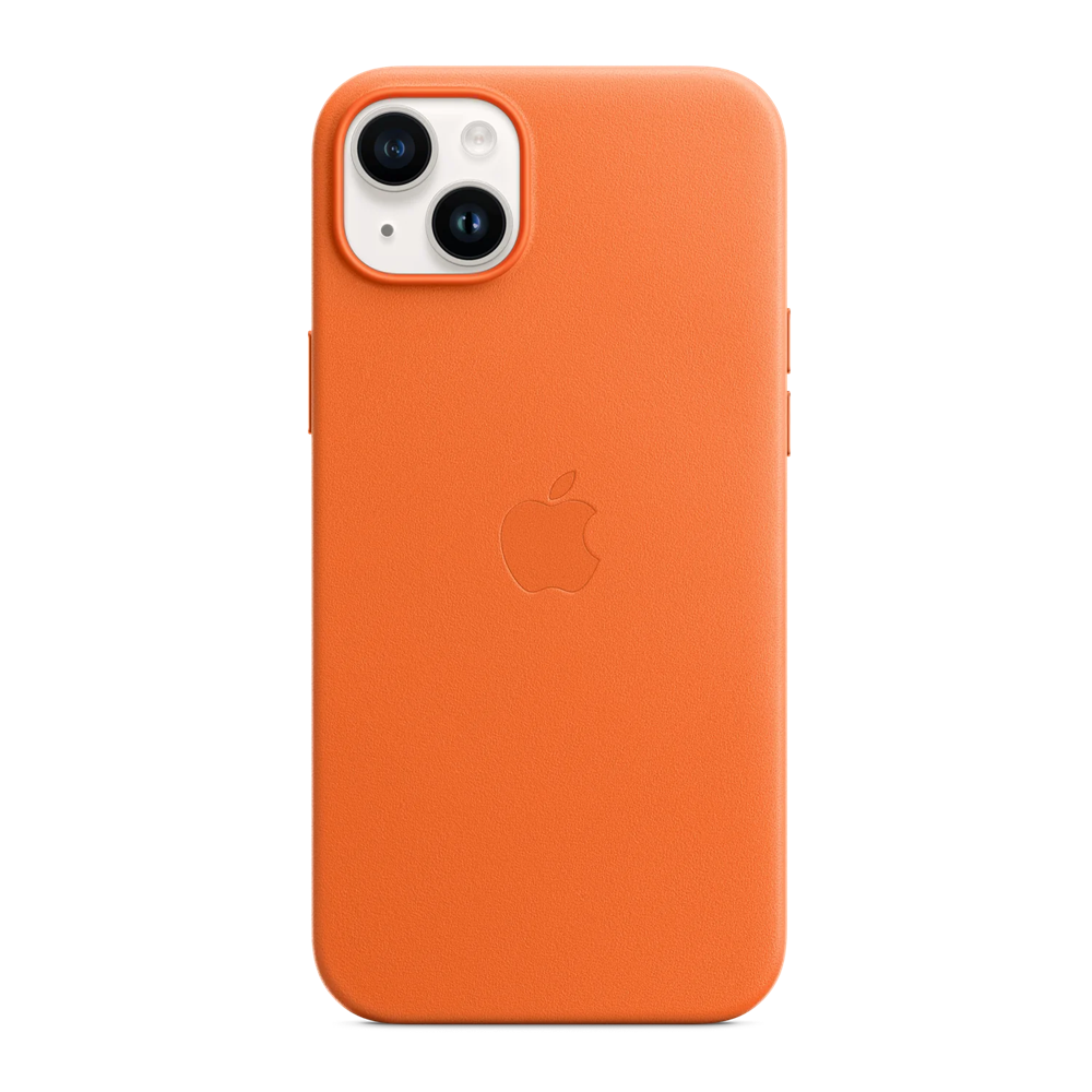 Case Original Leather with MagSafe for iPhone 15 Plus/14 Plus, Orange - Image 2