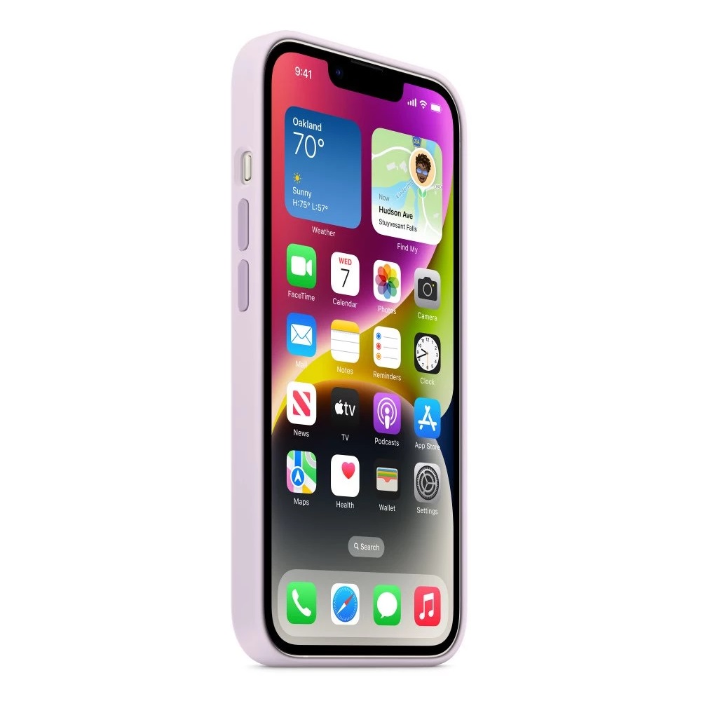 Case Original Silicone with MagSafe for iPhone 14, Lilac - Image 3