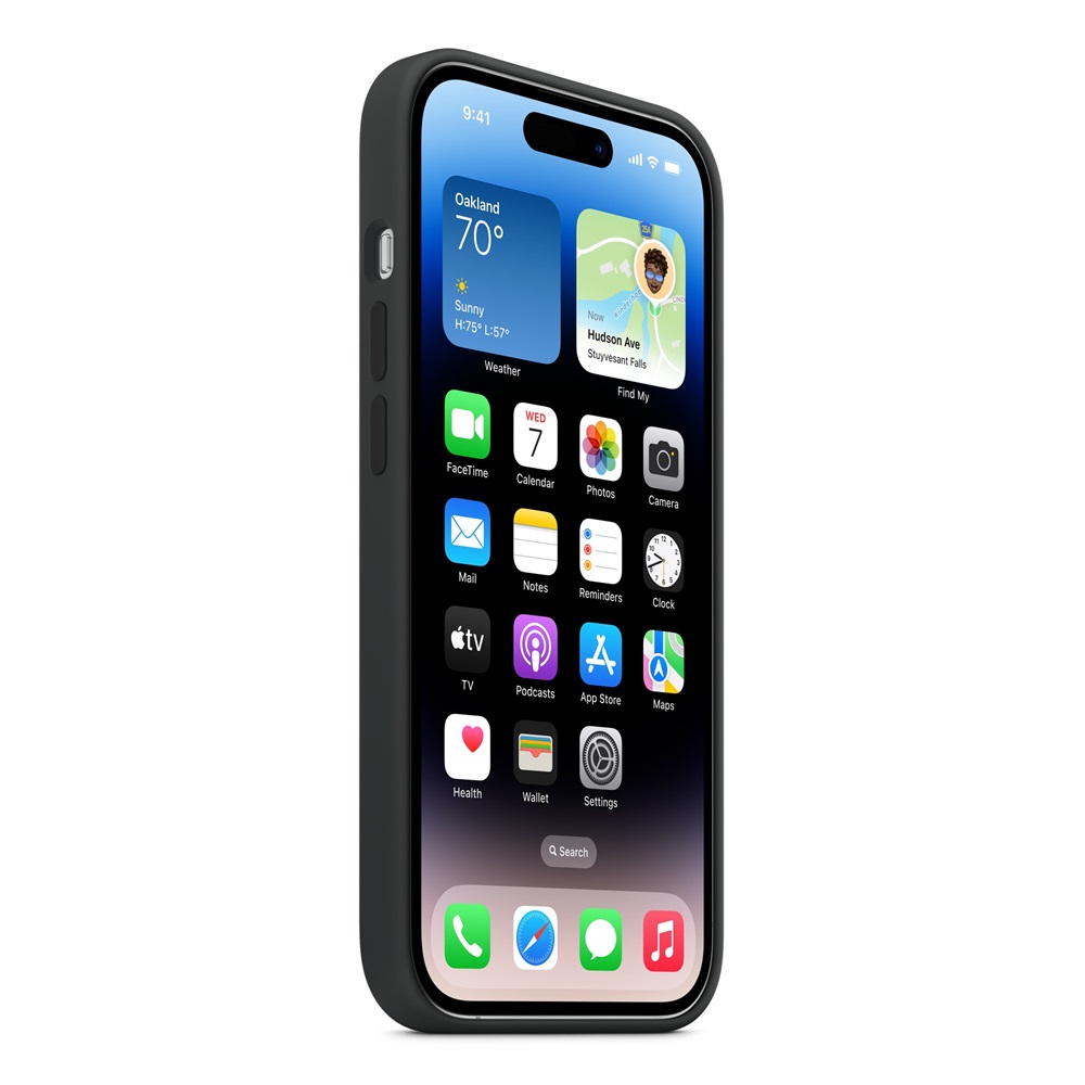 Case Original Silicone with MagSafe for iPhone 14 Pro, Midnight - Image 3