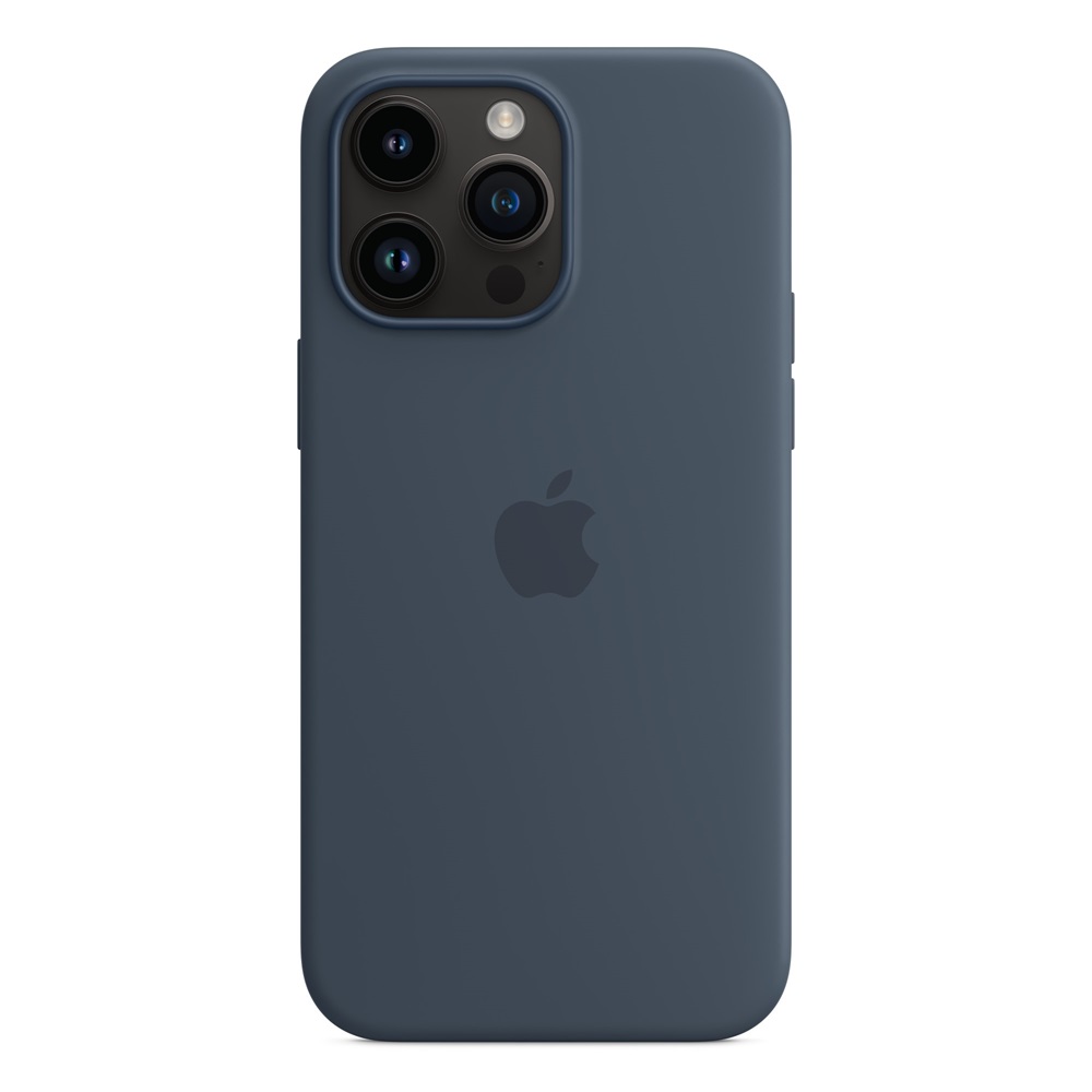 Case Original Silicone with MagSafe for iPhone 14 Pro Max, Storm Blue - Image 2