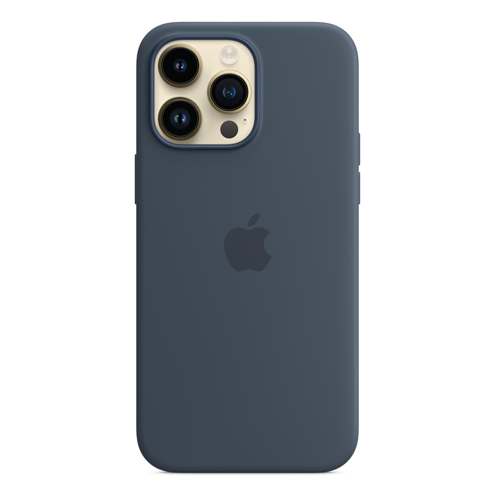 Case Original Silicone with MagSafe for iPhone 14 Pro Max, Storm Blue - Image 3