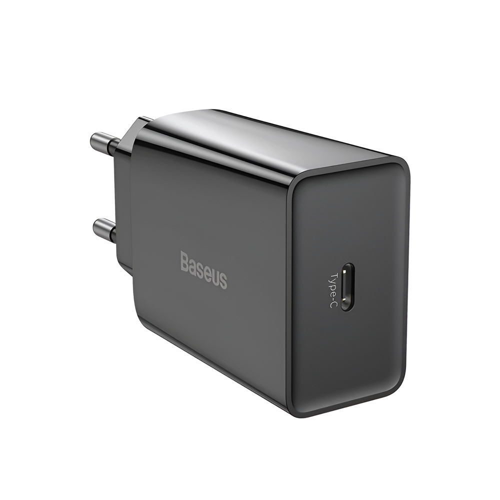 Baseus Wall Charger Speed Mini 1C 1*Type-C 20W, Black - Image 2