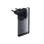 Baseus Wall Charger GaN5 Pro Ultra Slim 1*USB-A+1*Type-C 65W with Cable Type-C to Type-C 100W 1m, Gray