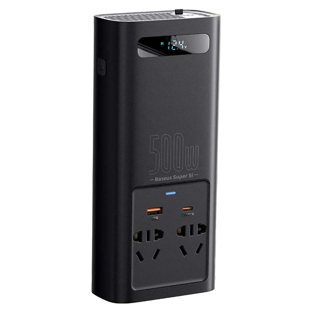 Baseus Car Power Inverter 500W (220V EU ), Black
