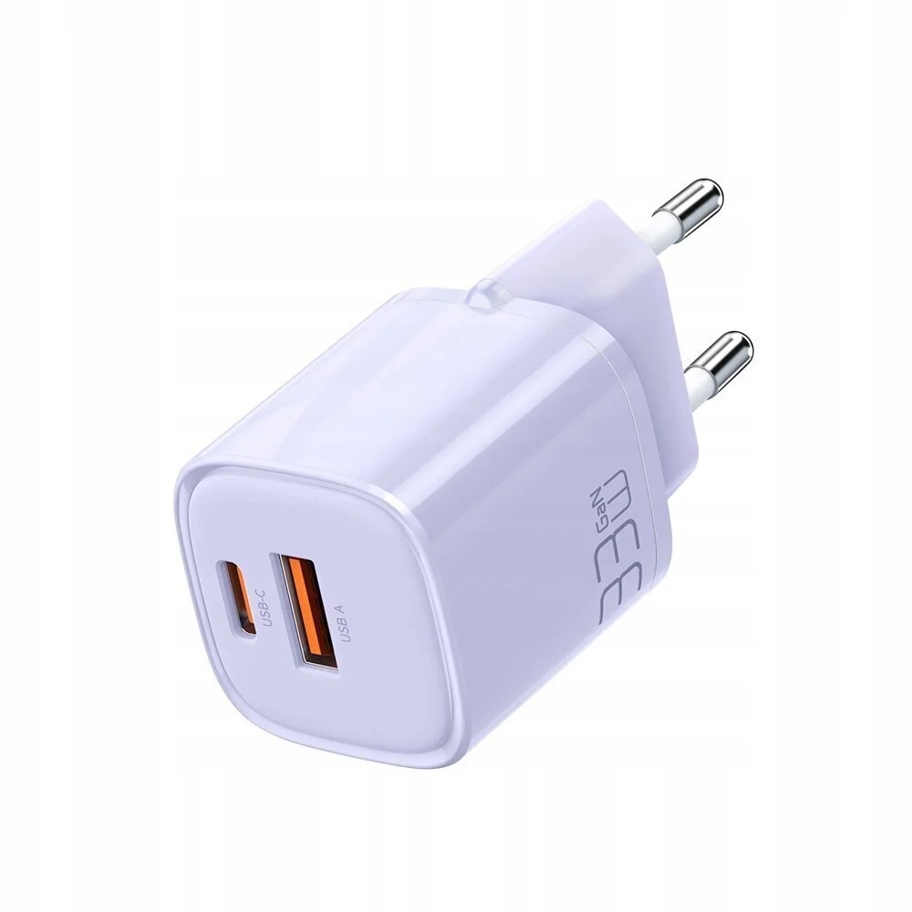 Mcdodo Wall Charger Nano Series 1*USB-A+1*Type-C 3A 33W, Purple - Image 2